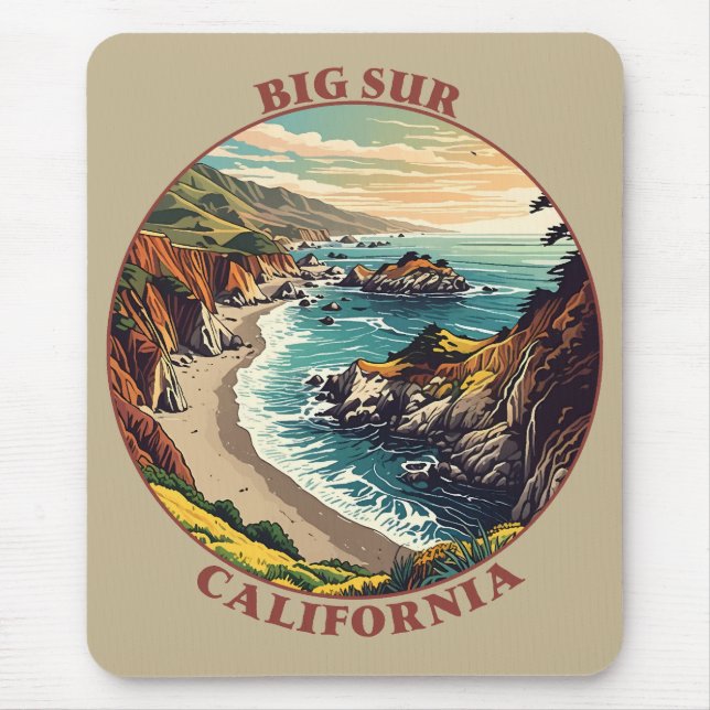 Big Sur California USA Musmatta (Framsidan)