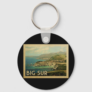 Big Sur California Vintage resor Nyckelring