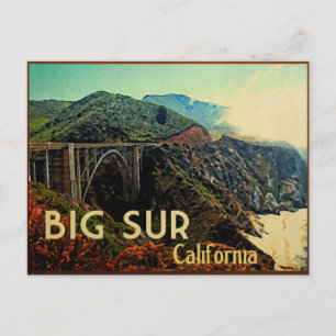 Big Sur California Vintage Vykort