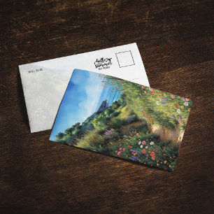 Big Sur California Watercolor Postcard Inbjudningar
