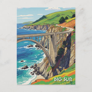 Big Sur Kalifornien Bixby Bridge Resa Vykort