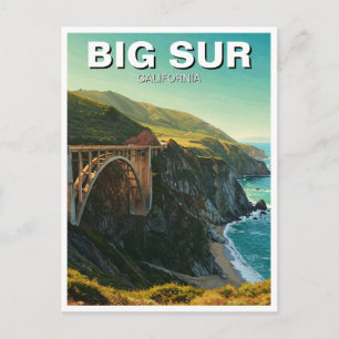 Big Sur Kalifornien Bixby Bridge Resa Vykort