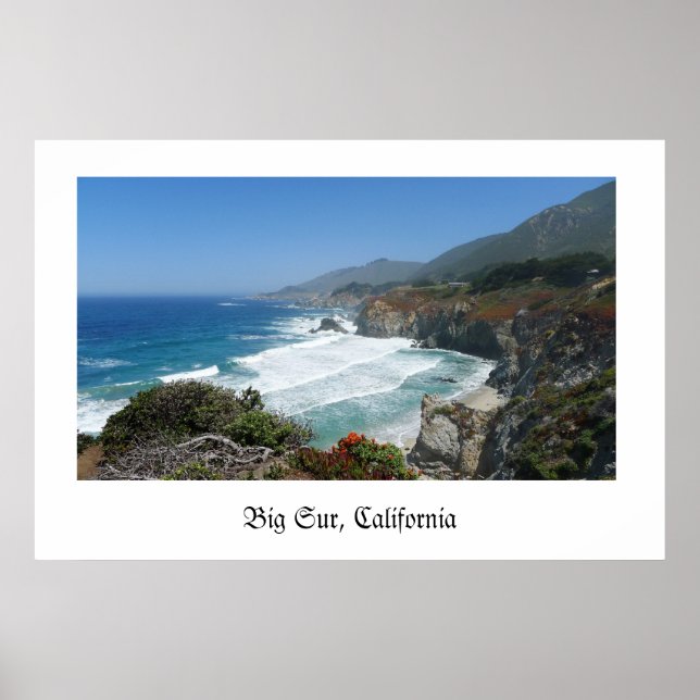 Big Sur, Kalifornien Poster (Framsidan)