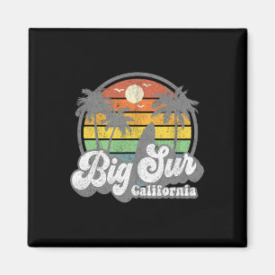 Big Sur Kalifornien Strand Semester Retro Surfing Magnet