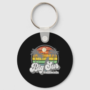 Big Sur Kalifornien Strand Semester Retro Surfing Nyckelring