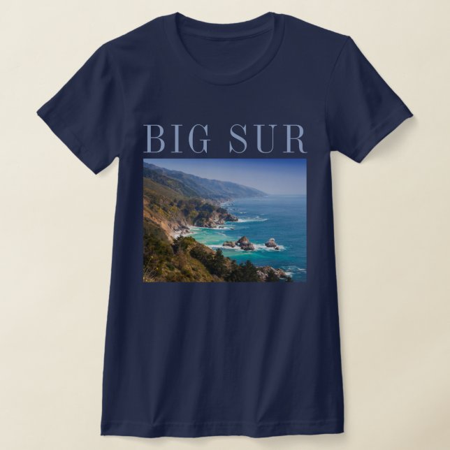 Big Sur Kalifornienkusten T Shirt (Laydown)