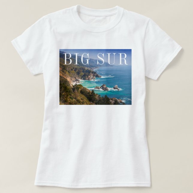 Big Sur Kalifornienkusten T Shirt (Design framsida)