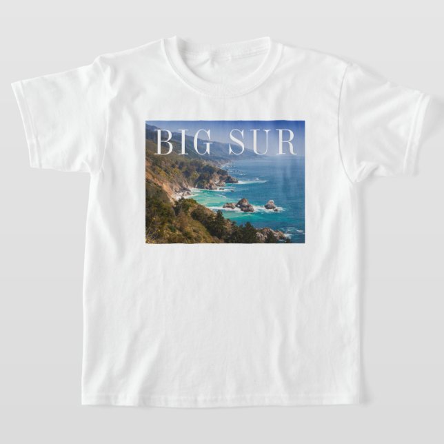 Big Sur Kalifornienkusten T Shirt (Laydown)