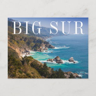 Big Sur Kalifornienkusten Tack Vykort