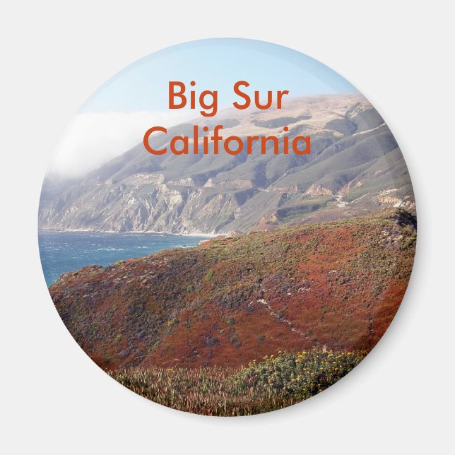 Big Sur, Kaliforniens landskap Magnet (Framsidan)
