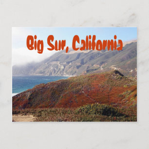 Big Sur, Kaliforniens landskap Vykort