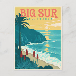 Big Sur - Kaliforniens vackra Stillahavskust Vykort