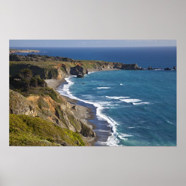 Big Sur kusten i Kalifornien, USA Poster (Framsidan)