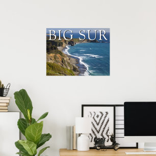 Big Sur-kusten Kalifornien Poster