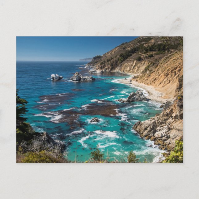 Big Sur-kusten, västkusten, Stillahavskusten Vykort (Framsida)