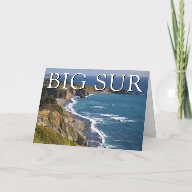 Big Sur kustlinje | California | Grattis på födels Kort (Framsida)