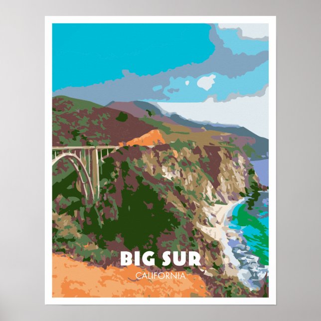 Big Sur-Poster Poster (Framsidan)