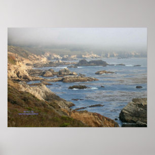 Big Sur Rocky Kusten Skriv ut - välj Ram Poster