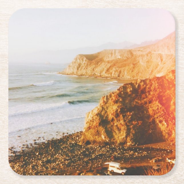 Big Sur  Underlägg Papper Kvadrat (Framsidan)