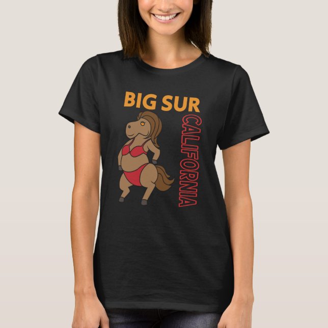 Big Sur Vacation Family Trip T Shirt (Framsida)
