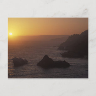 Big Sur vid Highway 101, Kalifornien, USA Vykort