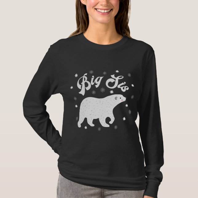 Big Syrran Bear-familjen jul Pajama Julafton Pajam T Shirt (Framsida)