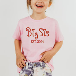 Big Syrran Est 2024 Shirt | Cute Big Sister T