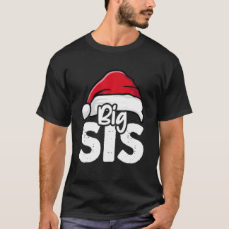 Big Syrran jul Älder Sister Santa Hat Girls X-M T Shirt