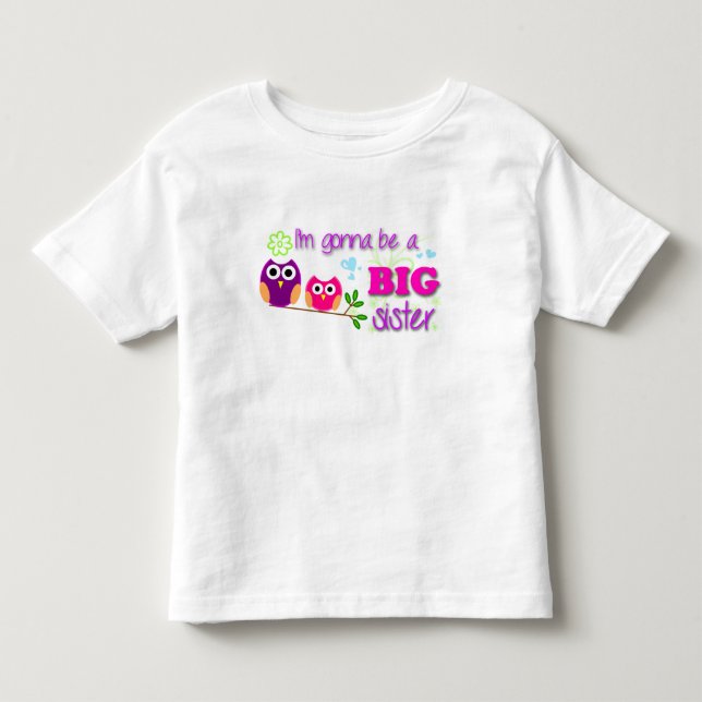 Big syster småbarn T! Tee Shirt (Framsida)