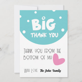 BIG-Tack-gratulationskort med halvcirkel Julkort