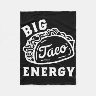 Big Taco Energy Taco Shirts För manar Funny Taco L Fleecefilt