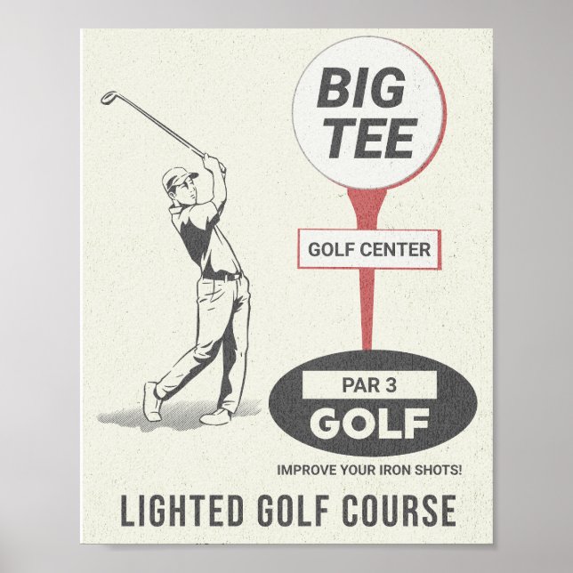 Big Tee Golf Course La Mirada Poster (Framsidan)