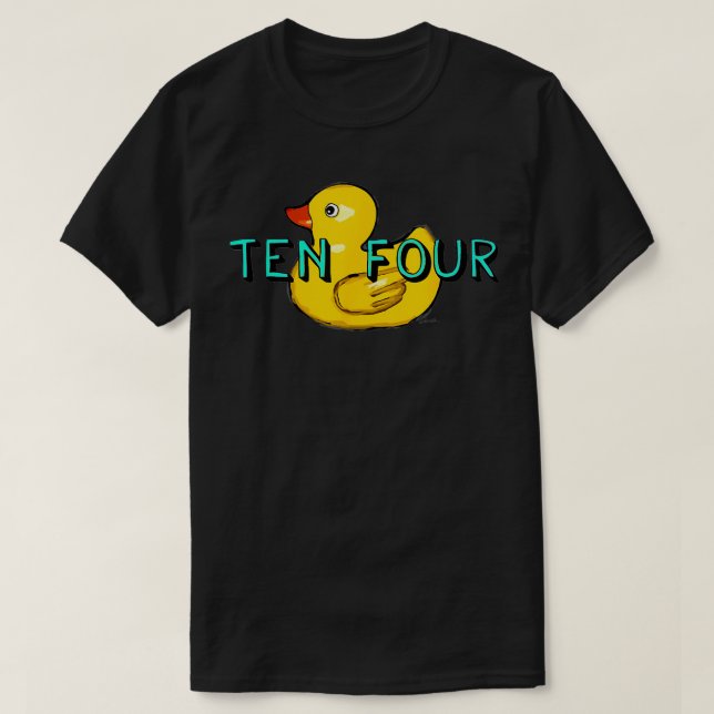 Big Ten Four Rubber Anka Convoy Trucker T Shirt (Design framsida)