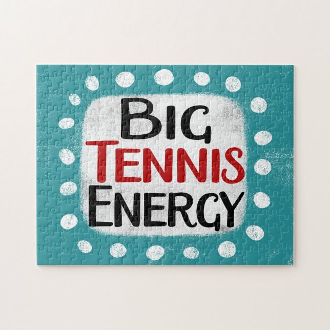 Big Tennis Energy Jigszle Puzzle Pussel (Horisontell)