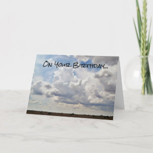 Big Texas Prairie Himlar-födelsedagskort Kort