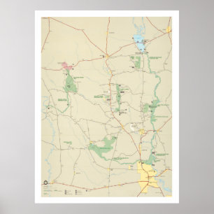 Big Thicket National Preserve Karta (1993) Poster