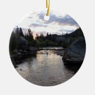 Big Thompson River i Sunrise Julgransprydnad Keramik