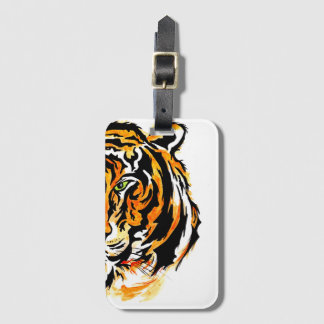 Big Tiger Grönt Öga Bagagebricka