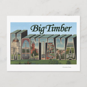 Big Timber, Montana - Stora Brev Scenes Vykort