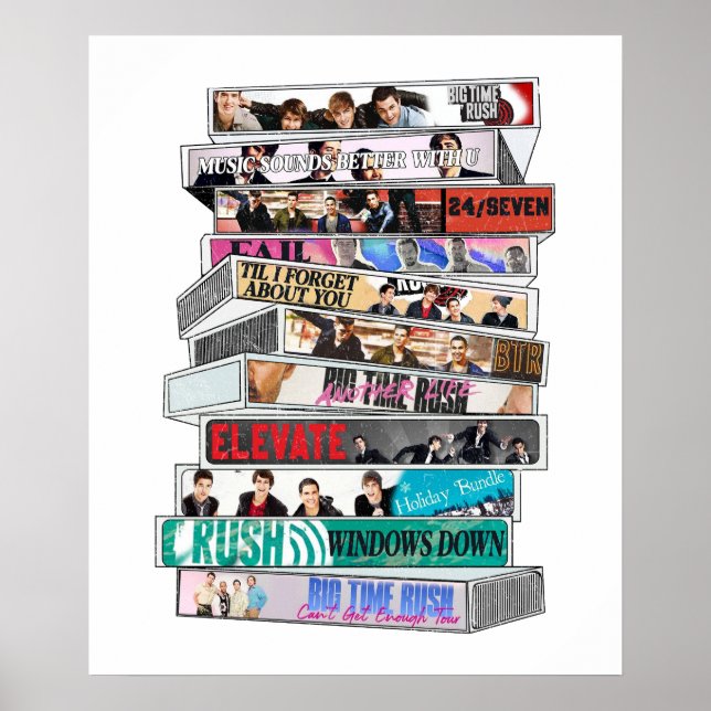Big Time Rush Cassette Tape Poster (Framsidan)