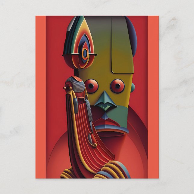 Big Tin Tan Tong II Ken Gage Art Vykort (Framsida)