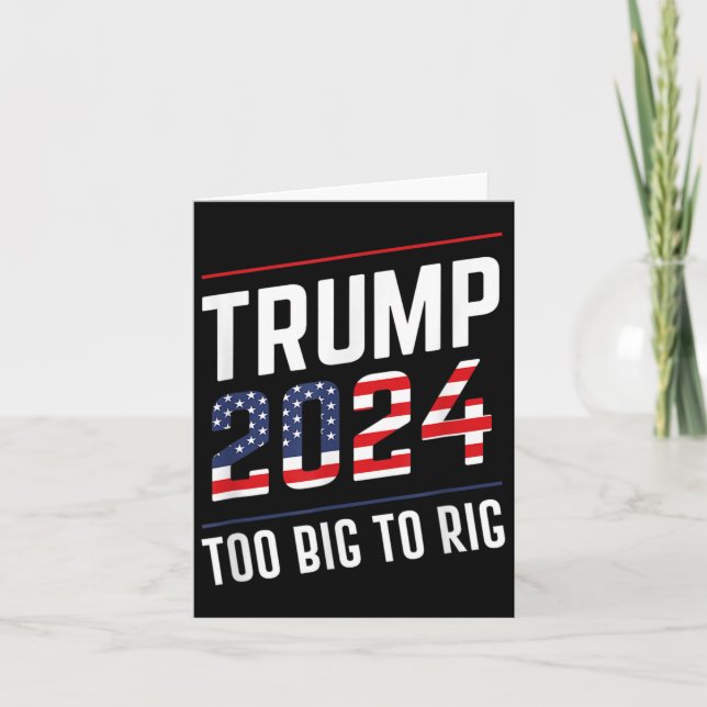 Big to Rig Trump 2024 Kort (Framsida)