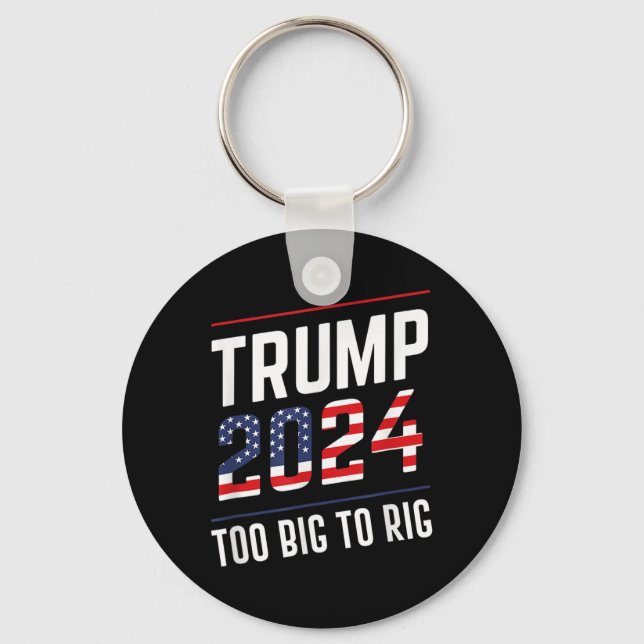 Big to Rig Trump 2024 Nyckelring (Framsida)