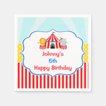 Big Top Circus Carnival Birthday i Red