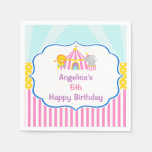 Big Top Circus Carnival Birthday på Rosa