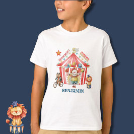 Big Top Circus Carnival Femte födelsedagen T-Shirt