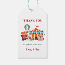 Big Top Circus Carnival Party Presentetikett