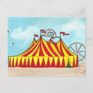 Big Top Circus Tält + ferris-hjulets vykort