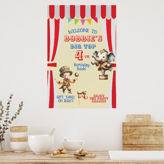 Big Top Cirkus Poster (Kök)