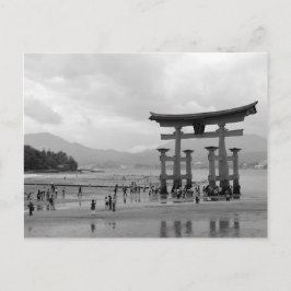 Big Torii i Itsukushima Shrine Vykort